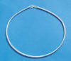sterling silver 3.5mm round omega