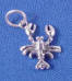 sterling silver crawfish charm