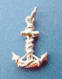 sterling silver 3-d anchor charm