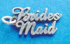 sterling silver bridesmaid charm