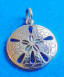 sterling silver sand dollar charm