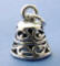 sterling silver wedding bell charm