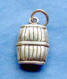 sterling silver wine barrel charm