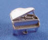 sterling silver 3-d grand piano charm