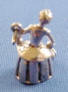sterling silver 3-d cinderella fairy godmother charm