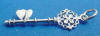 sterling silver key charm