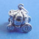 sterling silver 3-d cinderella's pumpkin carriage charm