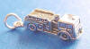 sterling silver fire engine charm