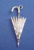 sterling silver umbrella charm for wedding cake bridesmaid ribbon pull