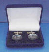 sterling silver engraved cufflinks