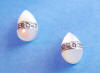 sterling silver mother of pearl marcasite teardrop stud earrings