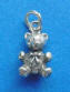 sterling silver 3-d teddy bear charm