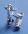 sterling silver tricycle charm