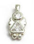 sterling silver april angel birthstone charm