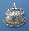 sterling silver happy birthday cake charm