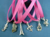 6-pack of sterling silver new orleans wedding cake charms cake pulls charms for bridesmaid charm cake