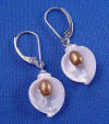 sterling silver leverback calla lily earrings
