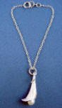 handcrafted thai silver calla lily with freshwater pearl bracelet