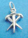 sterling silver three nails charm