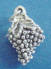 sterling silver grapes charm