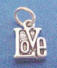 sterling silver love charm