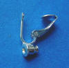 Silver tone (not sterling) pierced earring converter