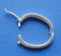 sterling silver oval pearl necklace shortener with safety clasp