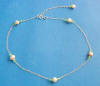 flower girl pearl and crystal necklace