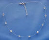 single strand crystal illusion necklace