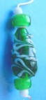 sterling silver green glass christmas ornament hanger