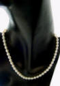 oval freshwater pearl necklace