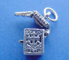 sterling silver cross prayer box charm