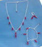 sterling silver station jewelry made with Swarovski crystals
