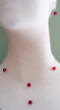 sterling silver lariat-style necklace made with Swarovski crystals