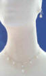 drops of pearls necklace and earrings