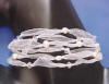 multi-strand organza necklace and earrings