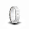 7mm wide heavy stone rings (r) cobalt chrome and diamond wedding band ring