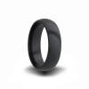 black zirconium wedding band