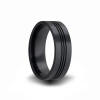 black zirconium wedding ring