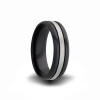 black and gray zirconium wedding ring from heavy stone rings