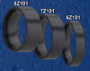 heavy stone rings black zirconium wedding bands