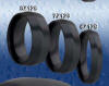 heavy stone rings black zirconium wedding bands