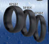 black zirconium wedding bands from heavy stone rings