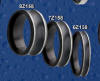 black zirconium wedding bands from heavy stone rings