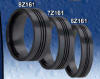 heavy stone rings black zirconium wedding bands