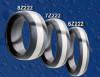 two tone black zirconium wedding rings