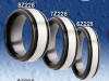 zirconium 2 tone wedding bands