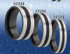 two tone zirconium wedding band